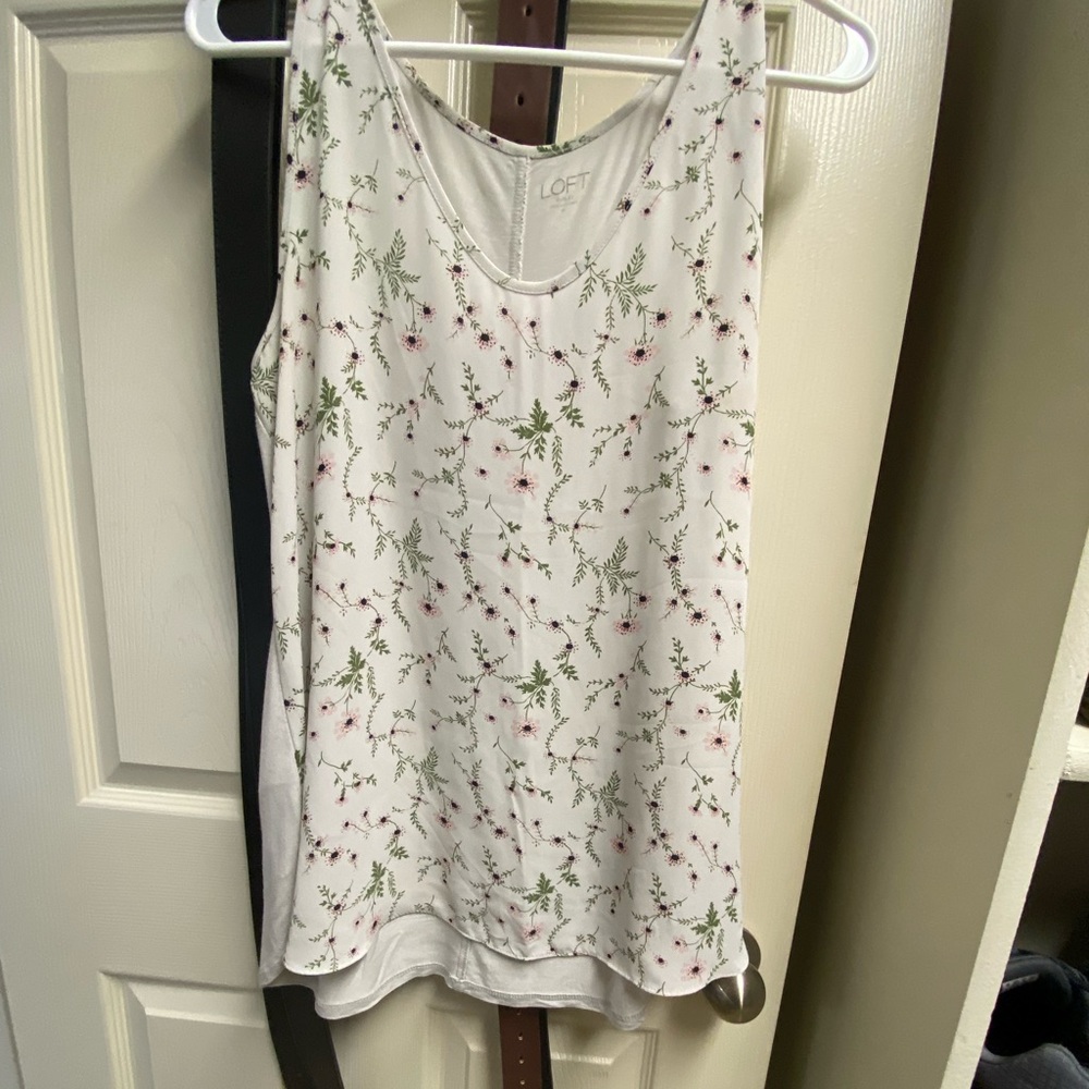 Loft outlet floral tank top
